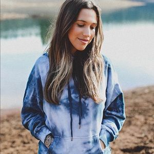 Tie-dye Blue Hoodie